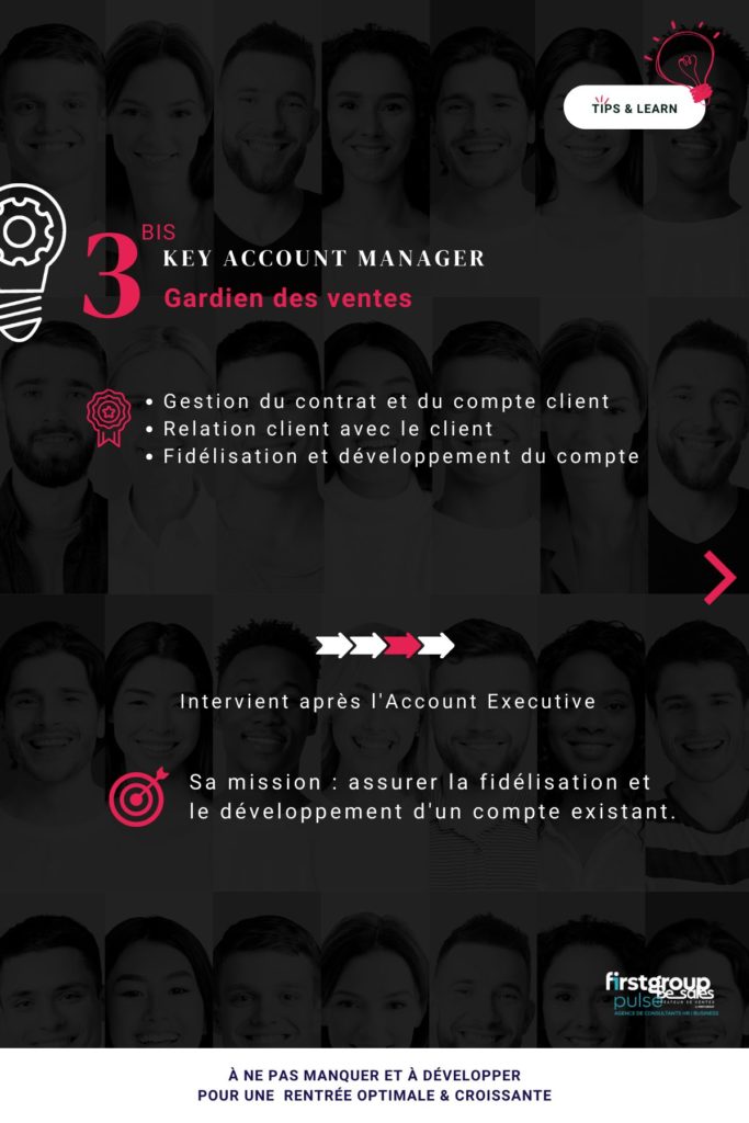 Premier métier du Best-Of des métiers Sales et Business Development : Key account manager