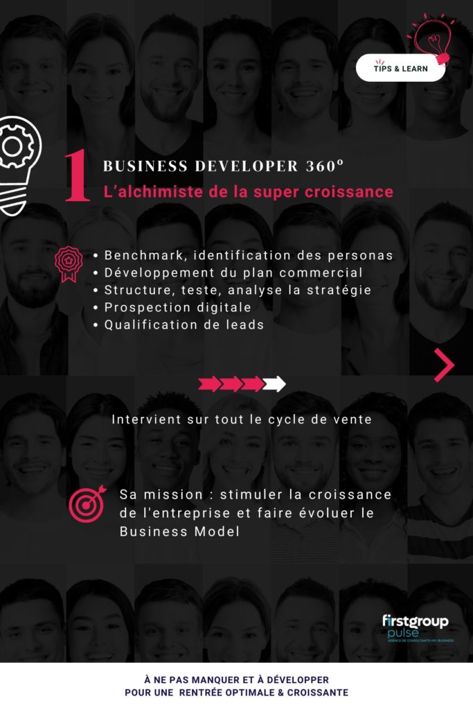 Premier métier du Best-Of des métiers Sales et Business Development : Business Developper 360°